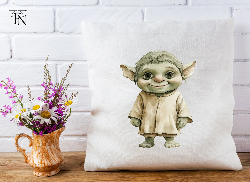 Baby Yoda Style Creatures Clipart Bundle