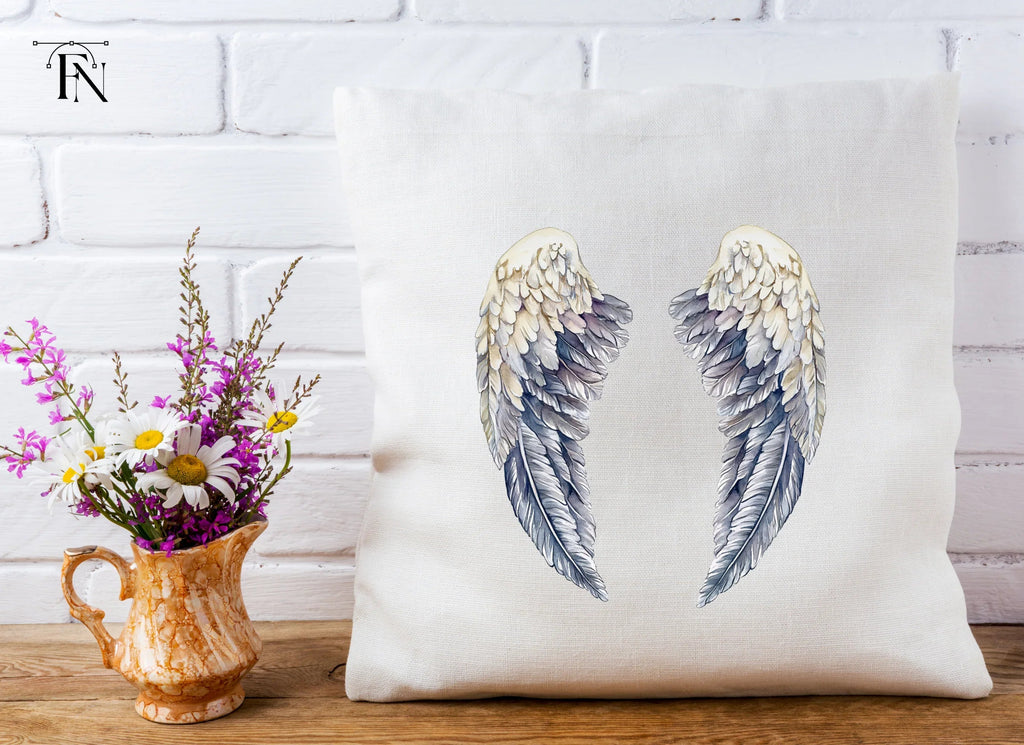 Grey Angel Wings Clipart Bundle