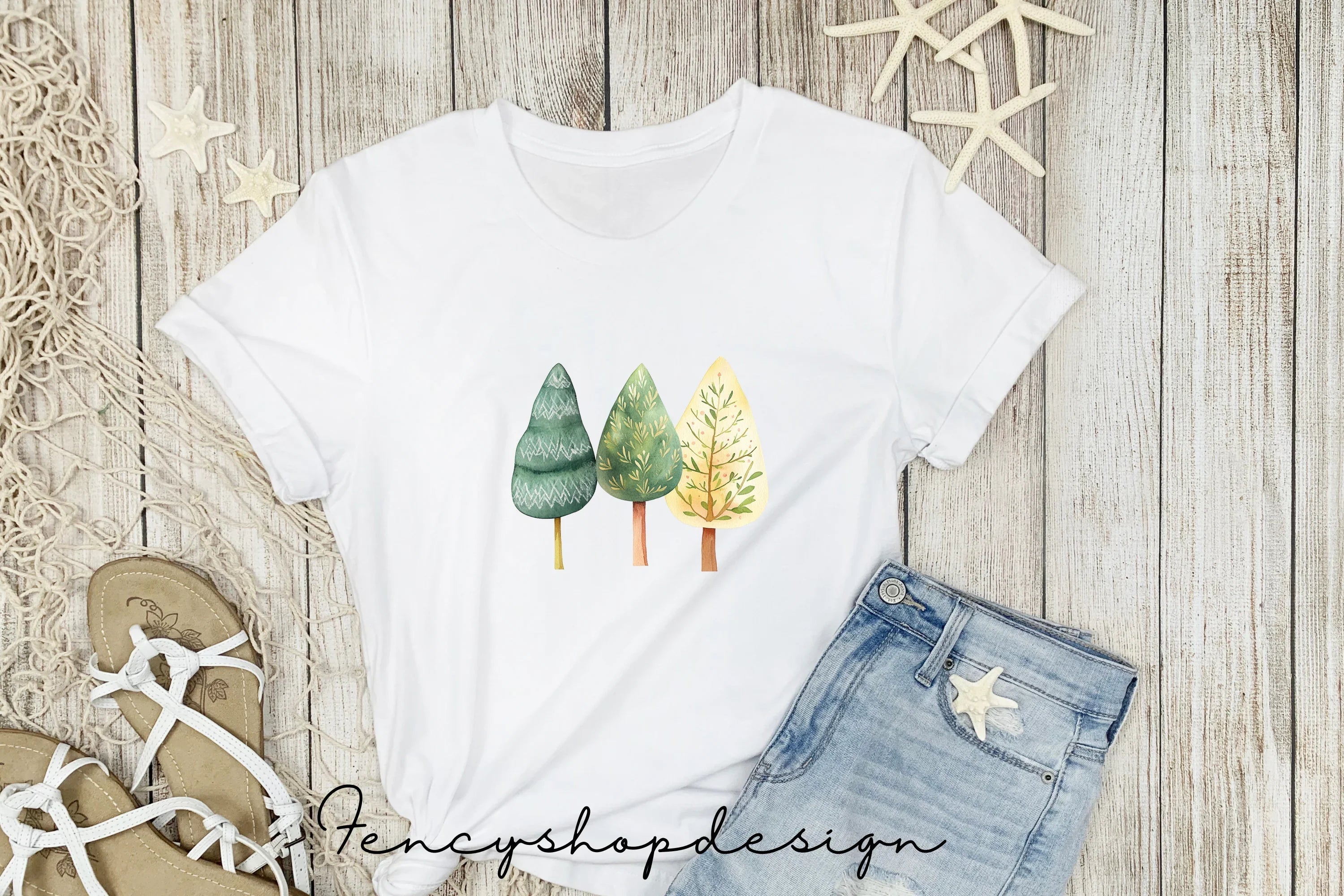 Forest Trees Clipart Bundle