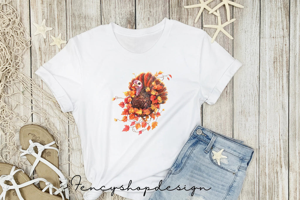 Thanksgiving Turkey Autumn Farm Clipart Bundle