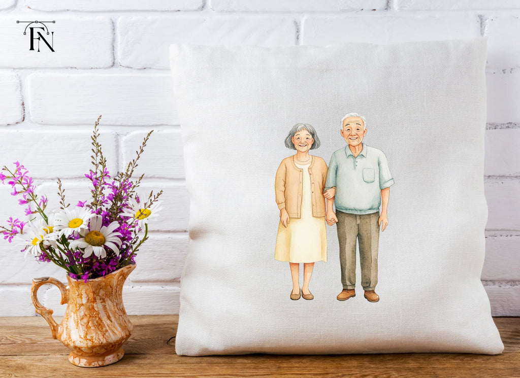 Happy Elderly Couple Clipart Bundle