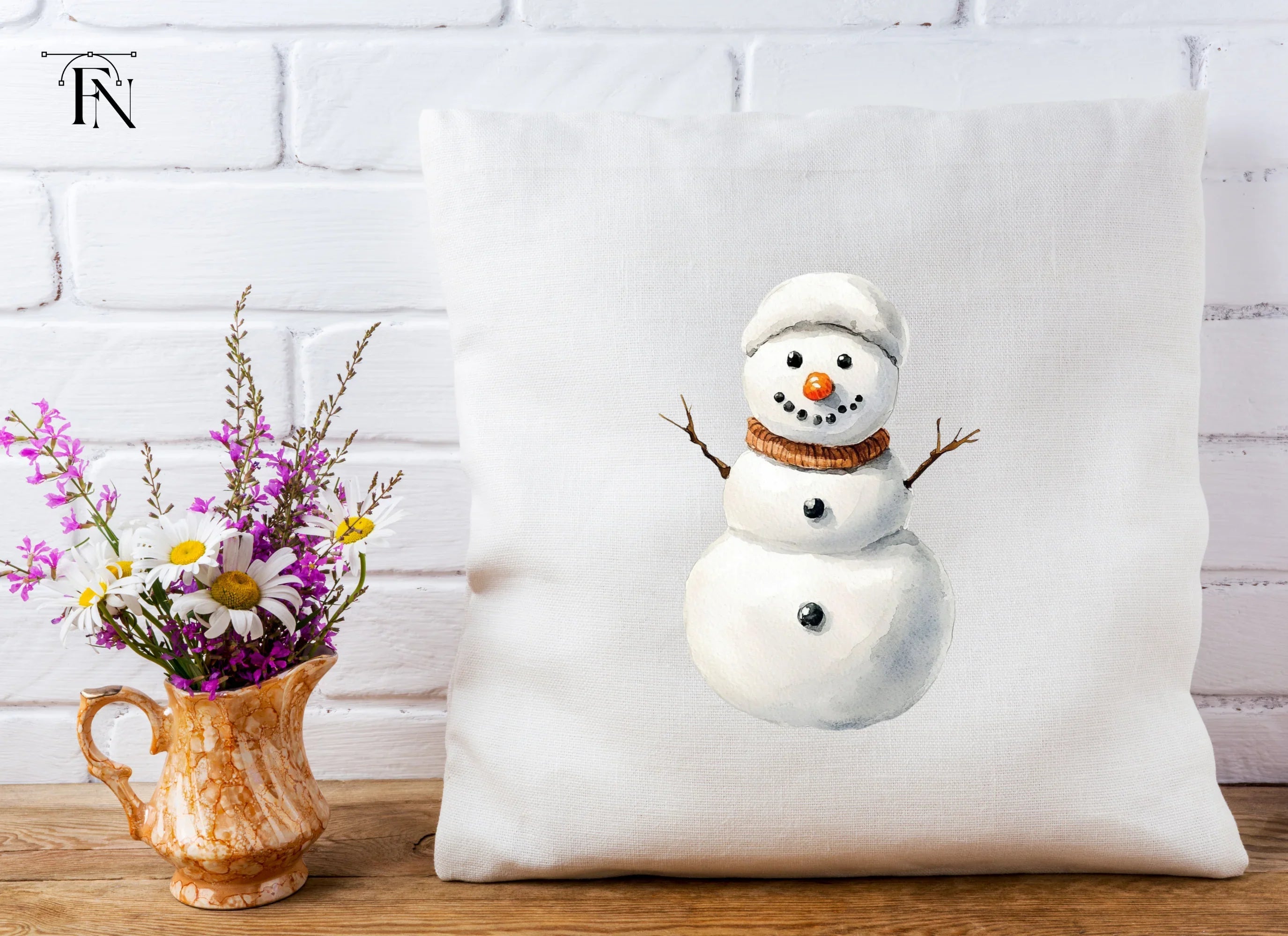 Cute Snowman Clipart Bundle