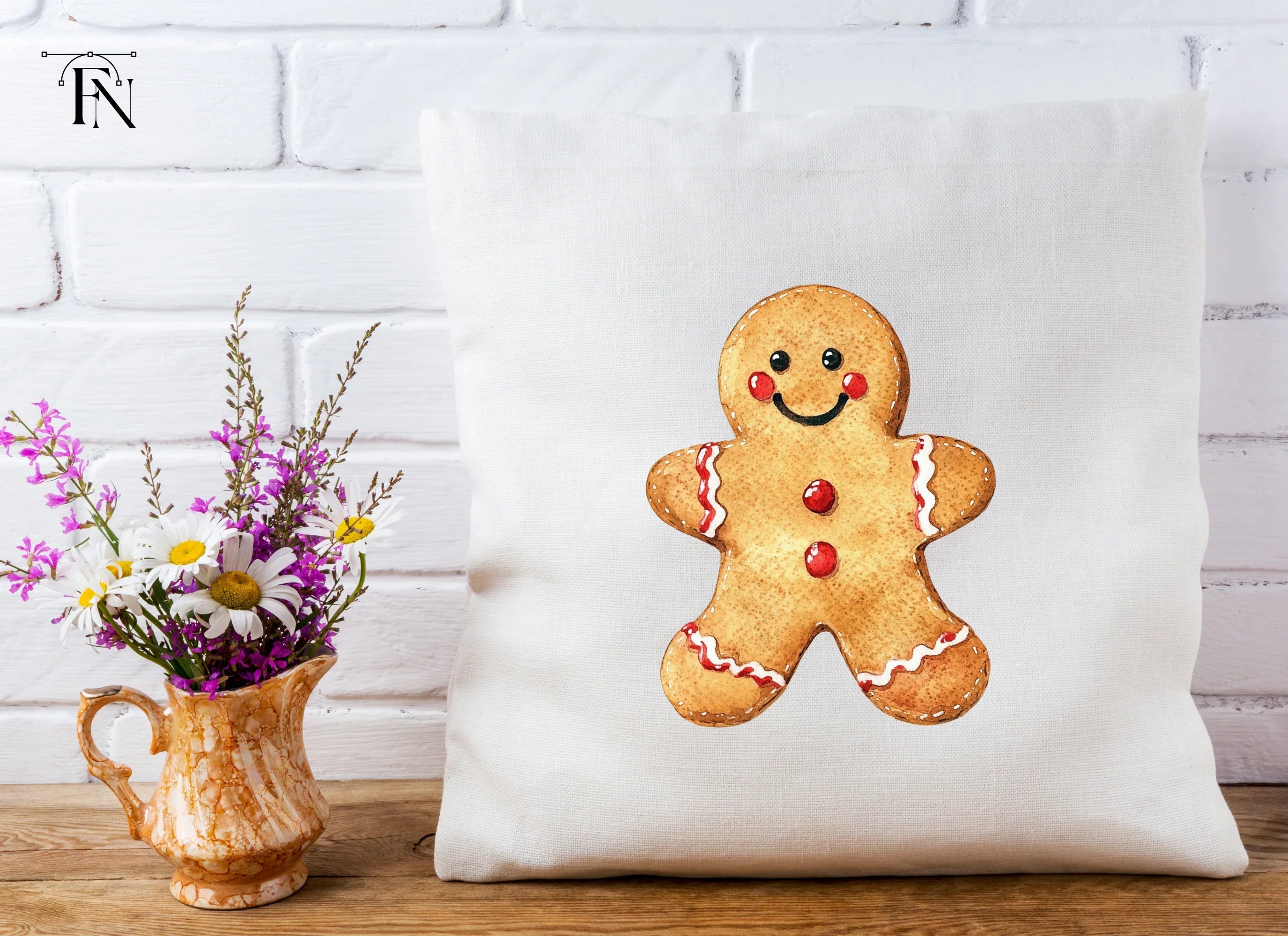 Happy Gingerbread Man Clipart Bundle