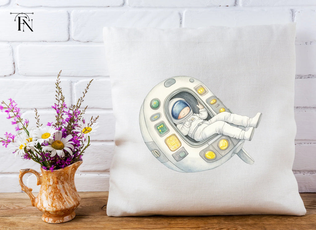 Astronaut in Capsule Clipart Bundle