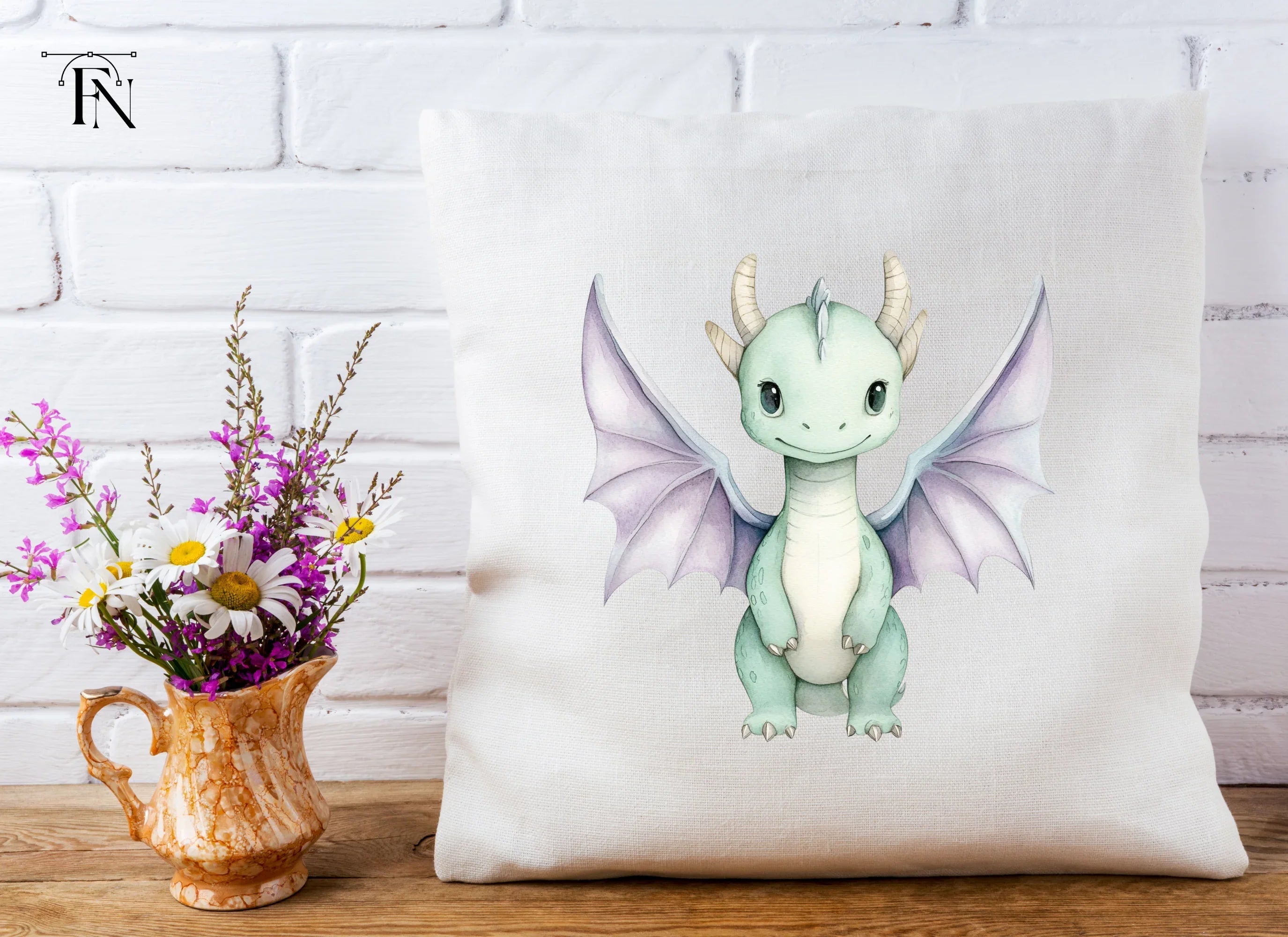 Cute Baby Dragon Clipart Bundle