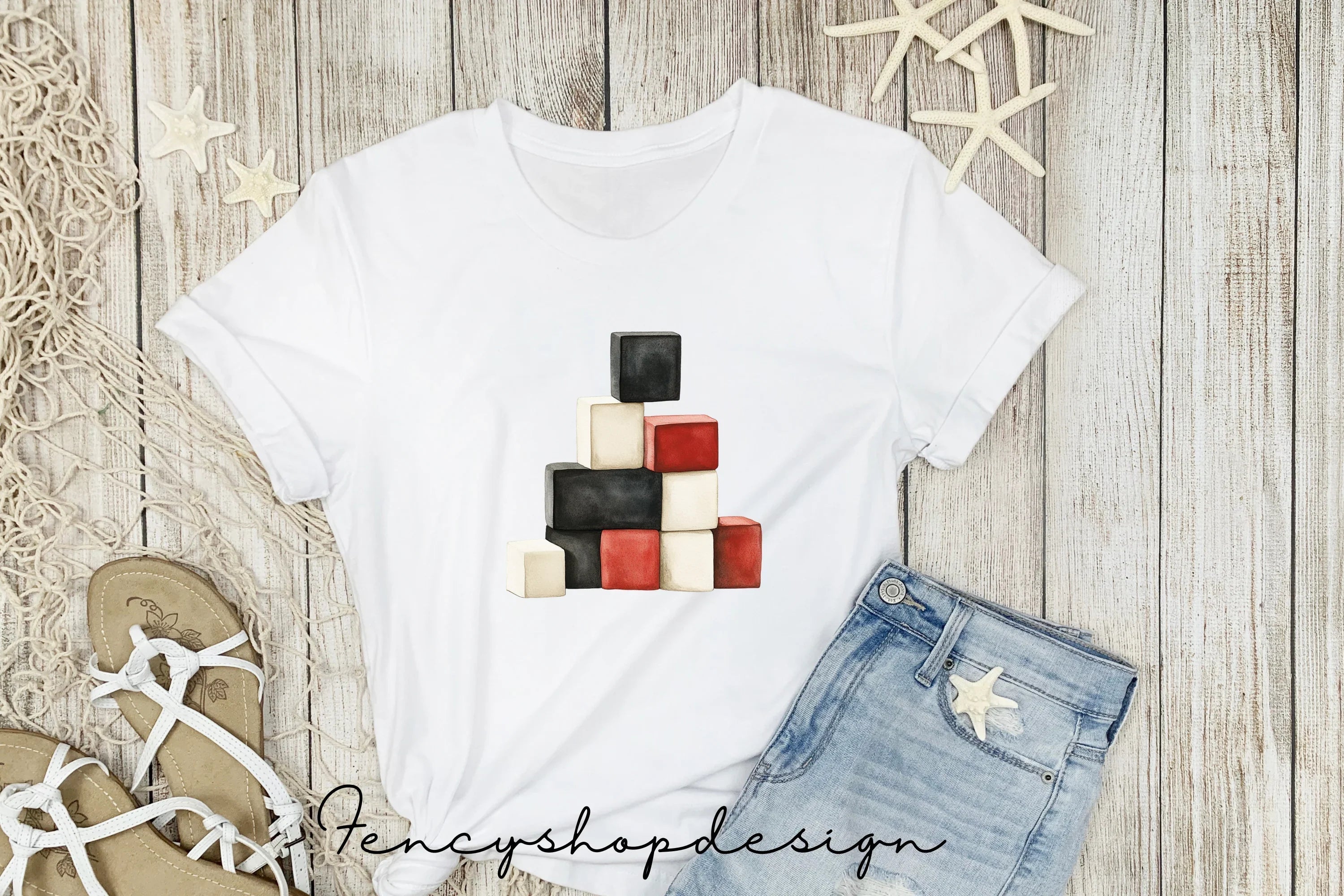 Abstract Blocks Shapes Clipart Bundle
