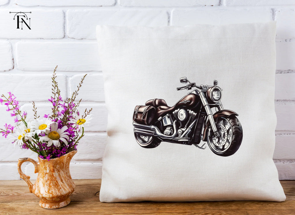 Classic Cruiser Motorcycle Illustrations Clipart Bundle