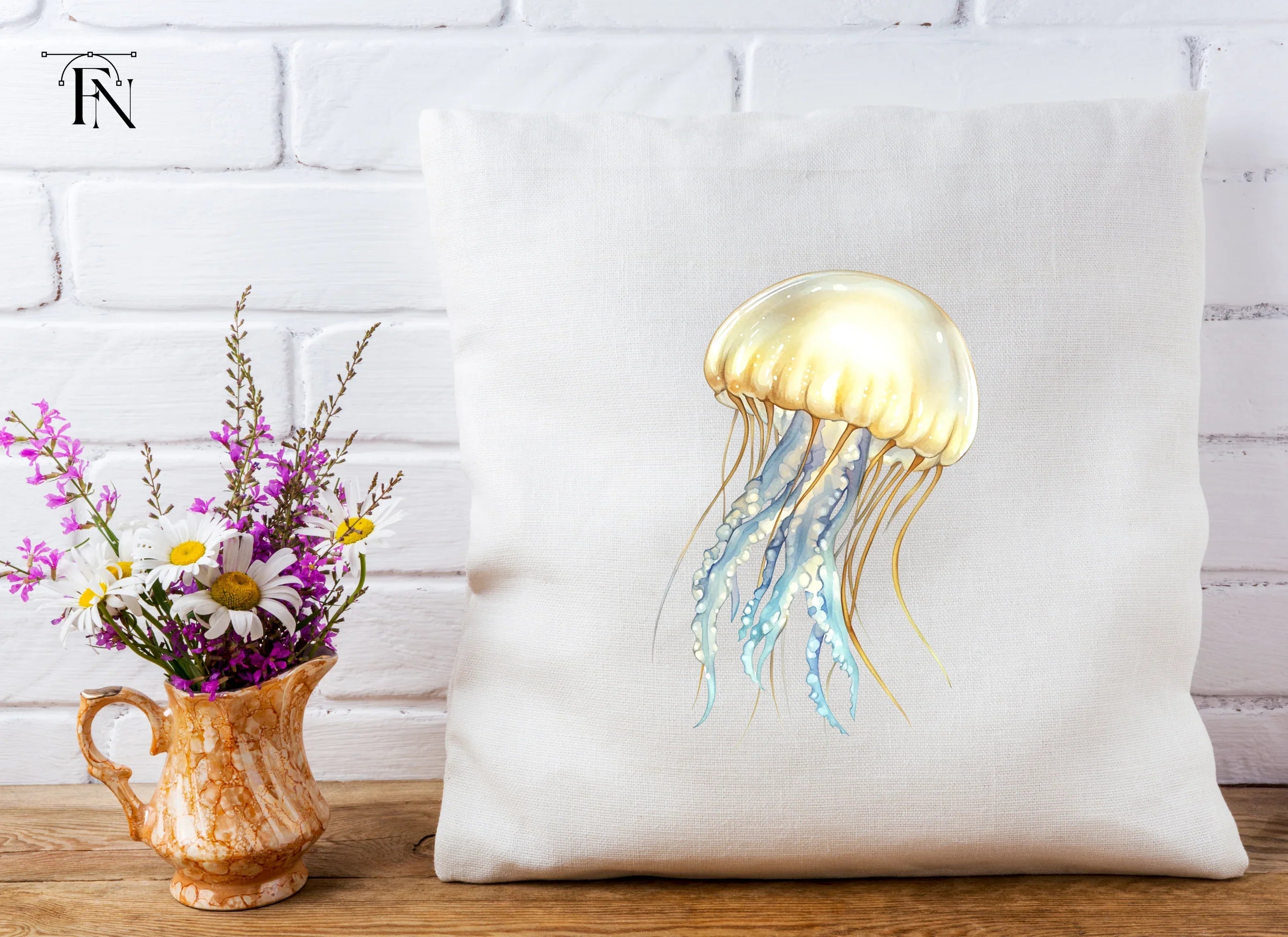Graceful Jellyfish Clipart Bundle