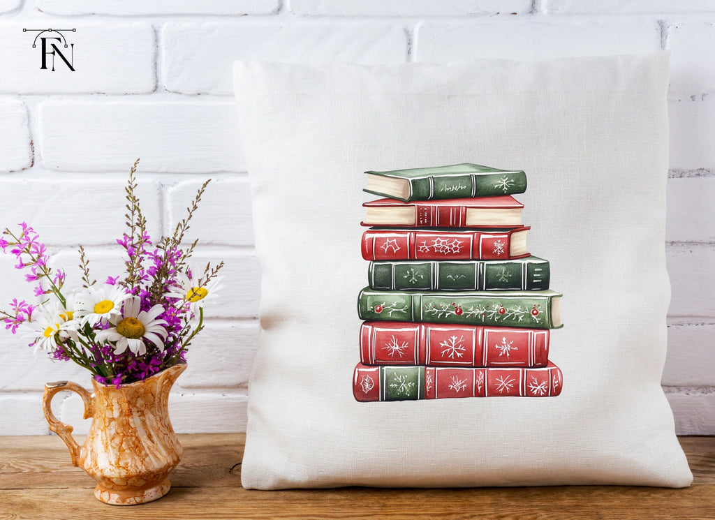 Christmas Books Stack Clipart Bundle