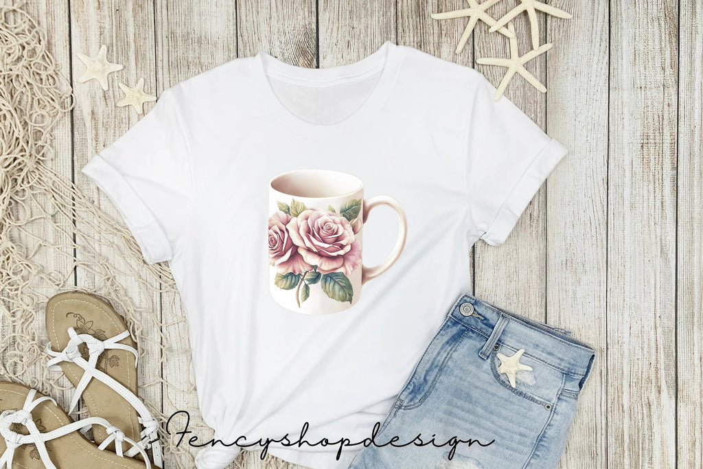 Rose Floral Clipart Bundle