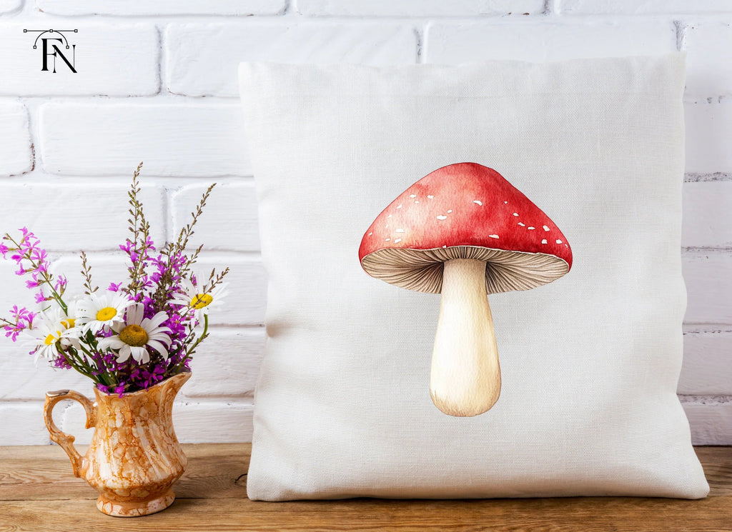 Red Mushroom Clipart Bundle