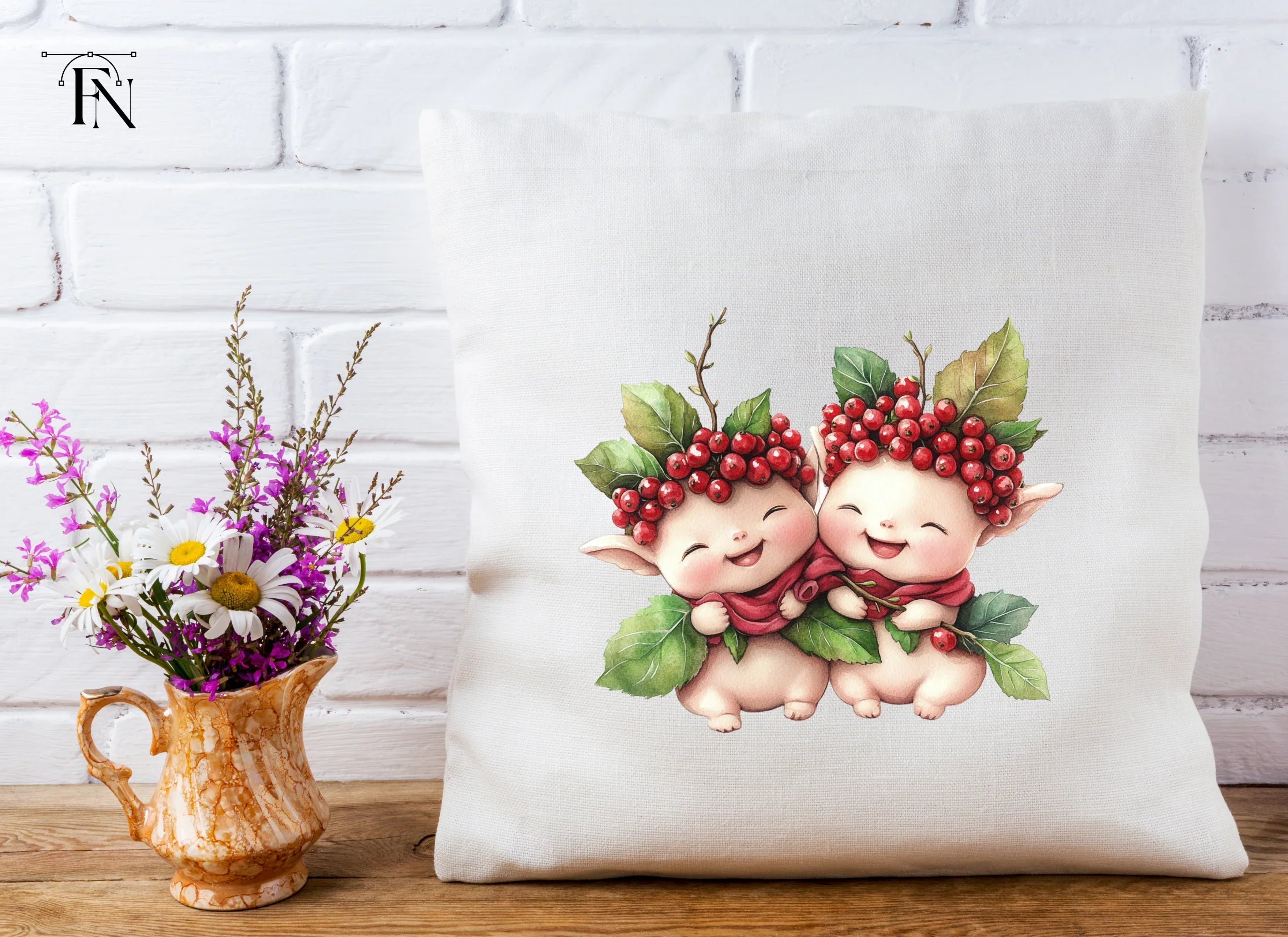 Cute Berry Fairies Clipart Bundle