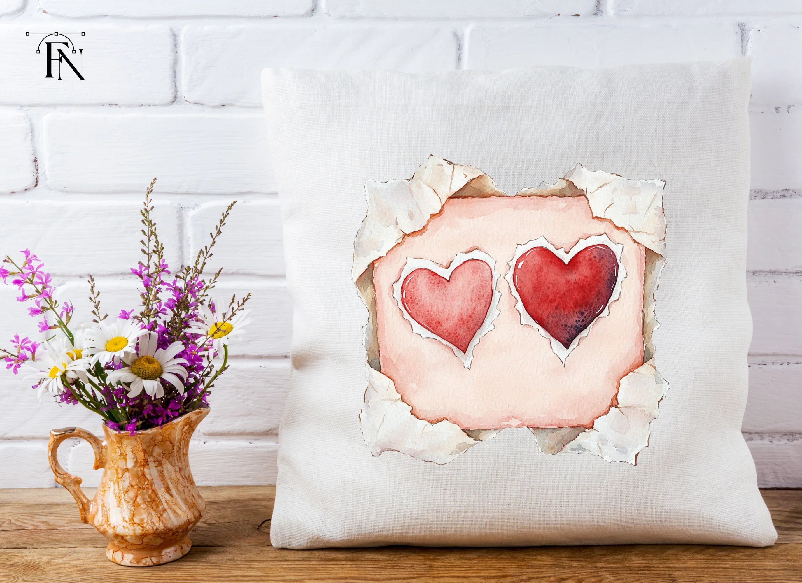 Torn Heart Clipart Bundle