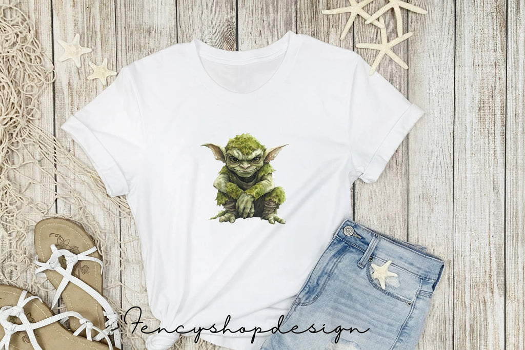Adorable Green Fantasy Creature Clipart Bundle