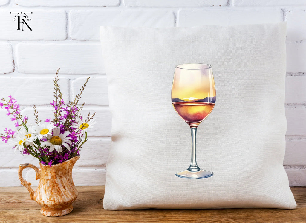 Elegant Wine Glass Clipart Bundle