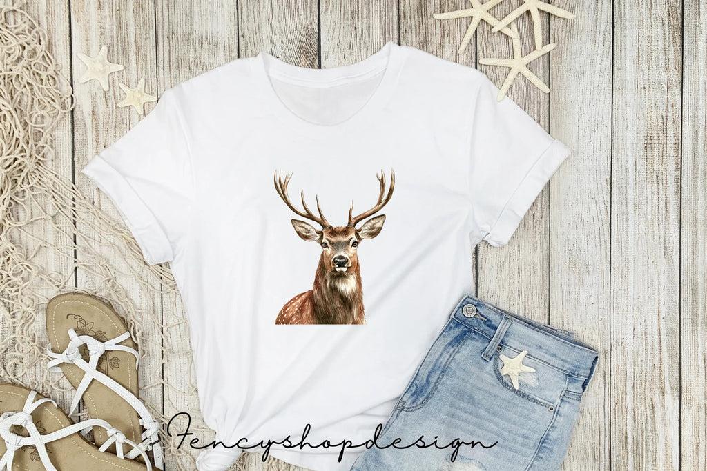 Majestic Deer Head Clipart Bundle