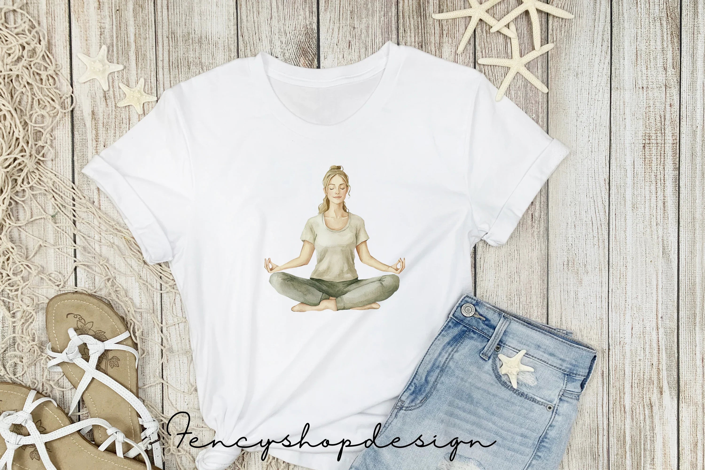 Yoga Women Meditation Clipart Bundle