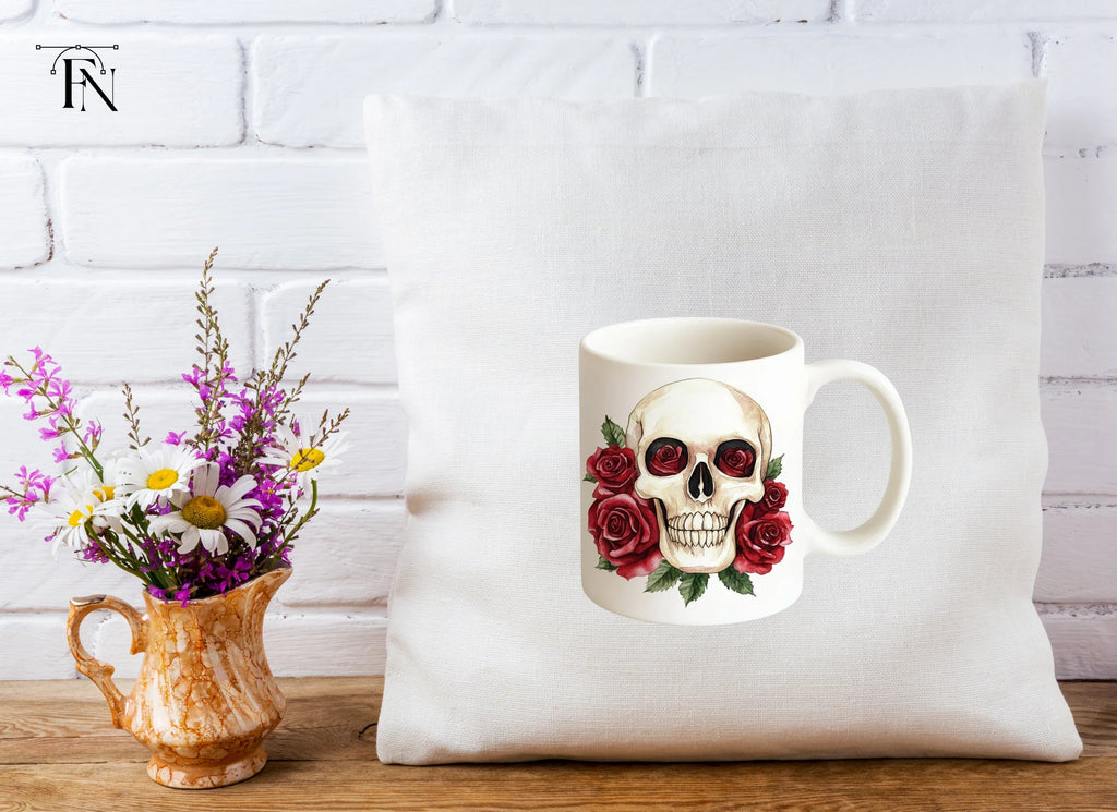 Skull Roses Clipart Bundle