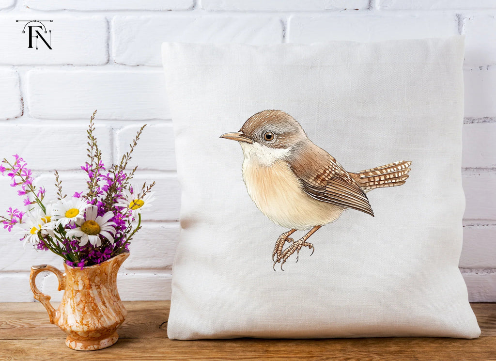 Charming Brown Wren Bird Clipart Bundle