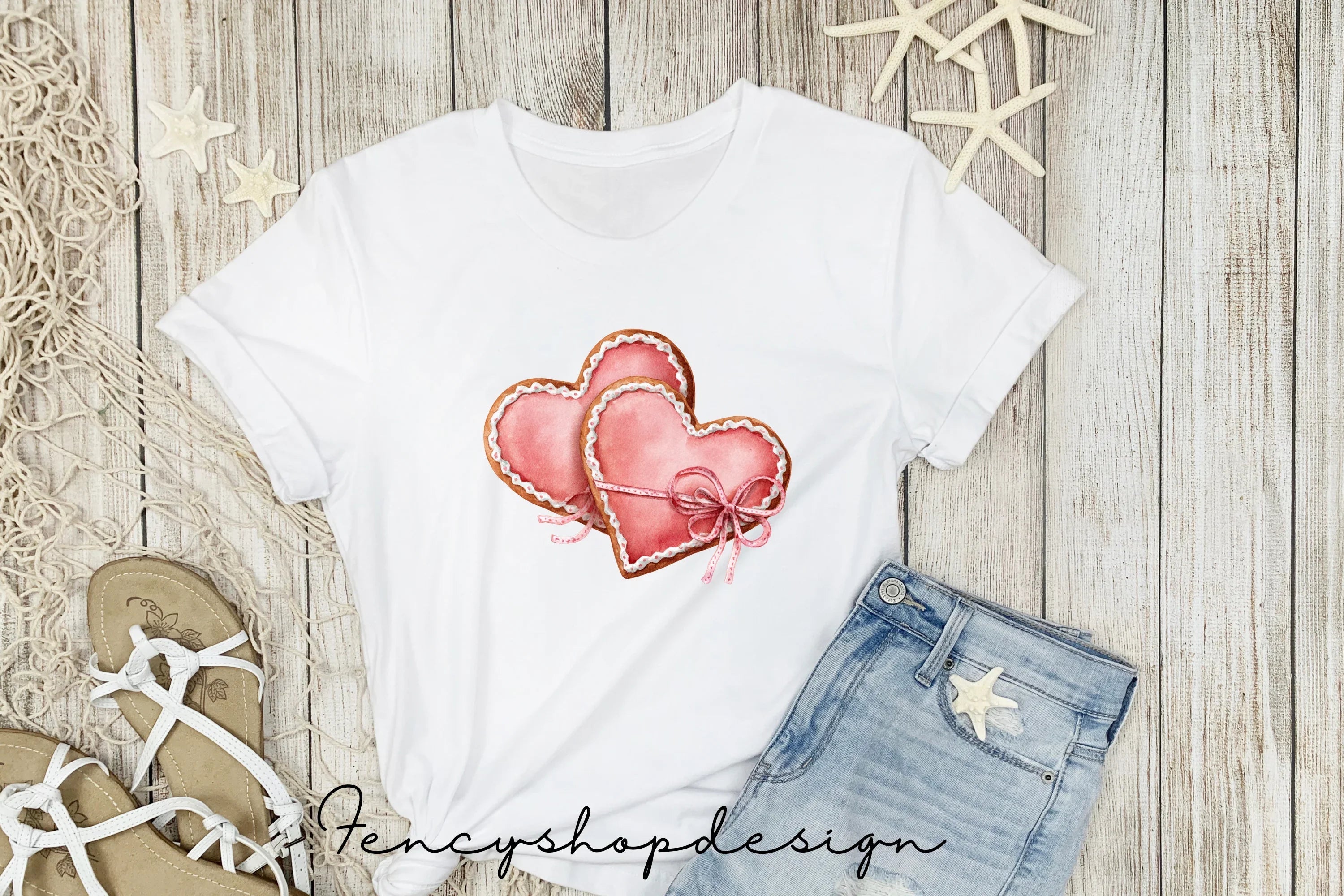 Heart Cookies Clipart Bundle
