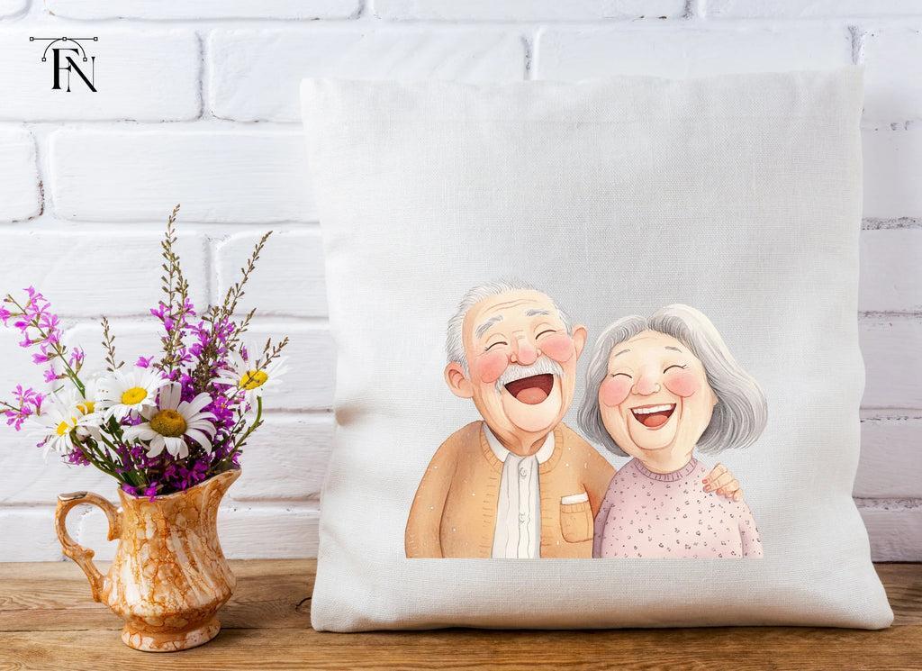 Happy Elderly Couple Clipart Bundle