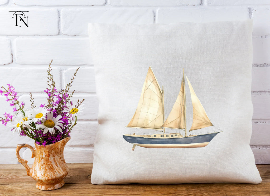 Vintage Sailboat Clipart Bundle