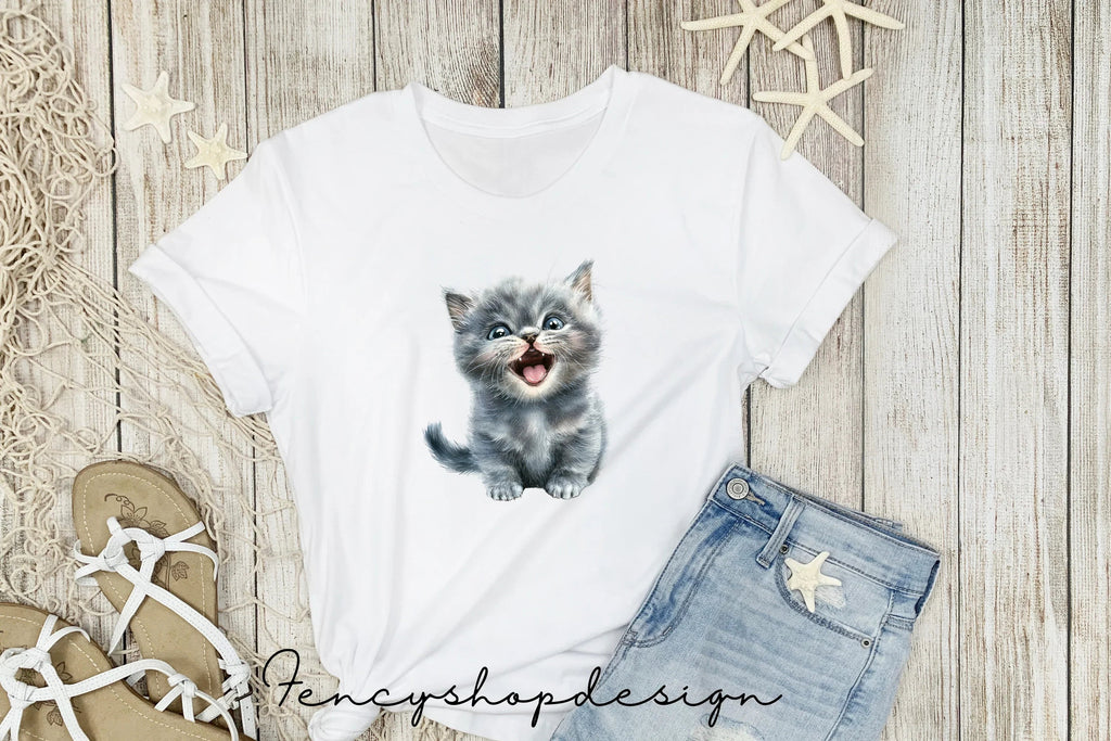 Adorable Cat Kitten Clipart Bundle