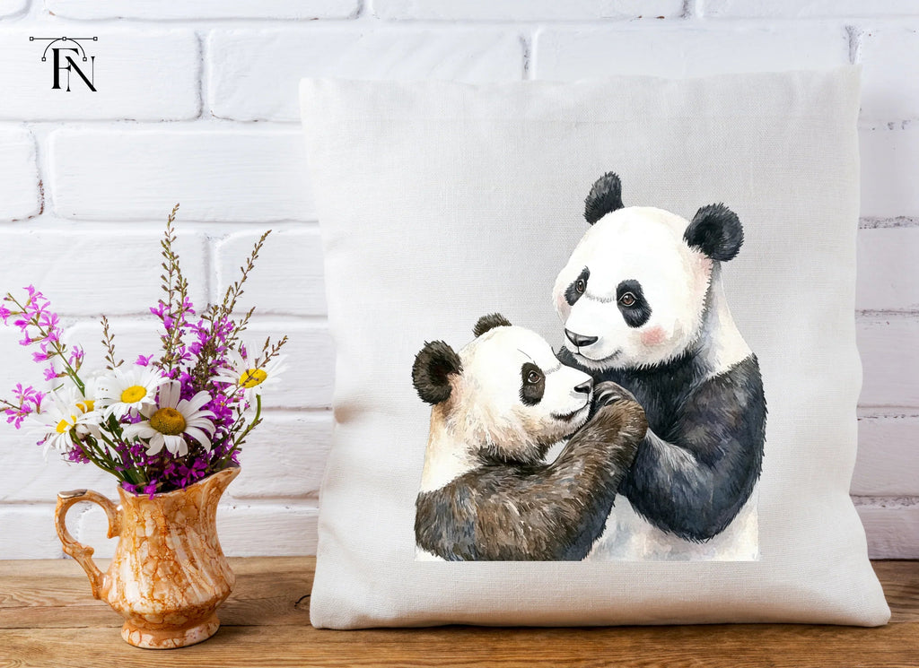 Adorable Panda Family Clipart Bundle