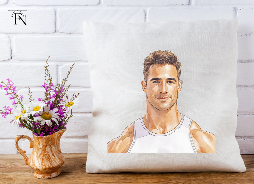 Handsome Fitness Man Portrait Clipart Bundle