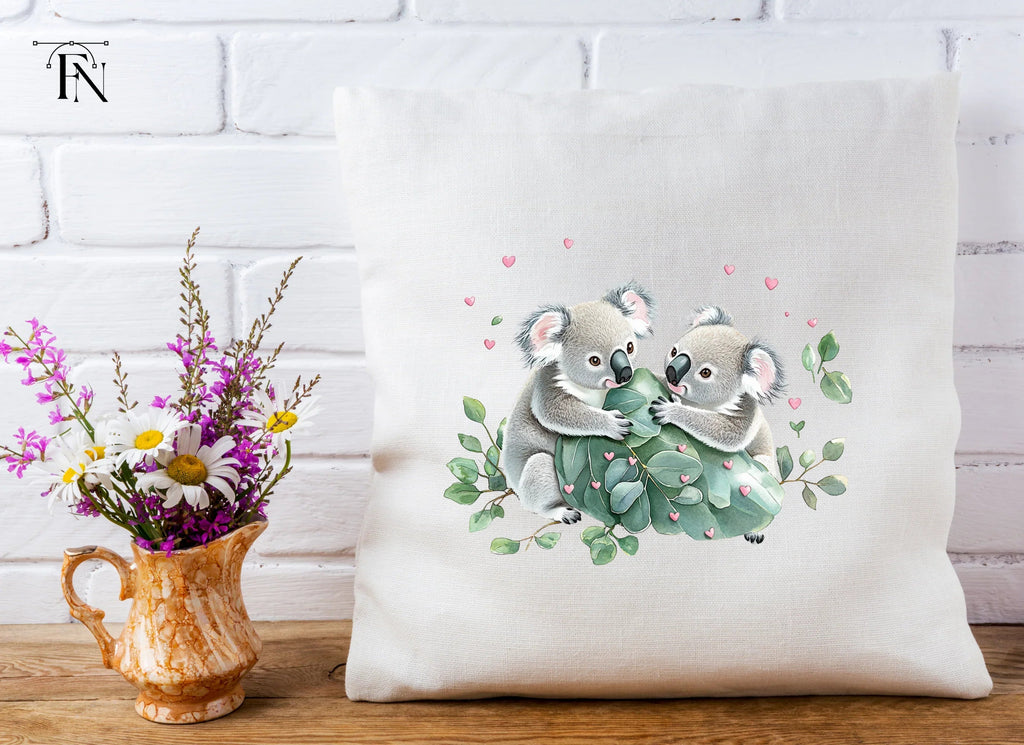 Cute Koala Couple Love Clipart Bundle