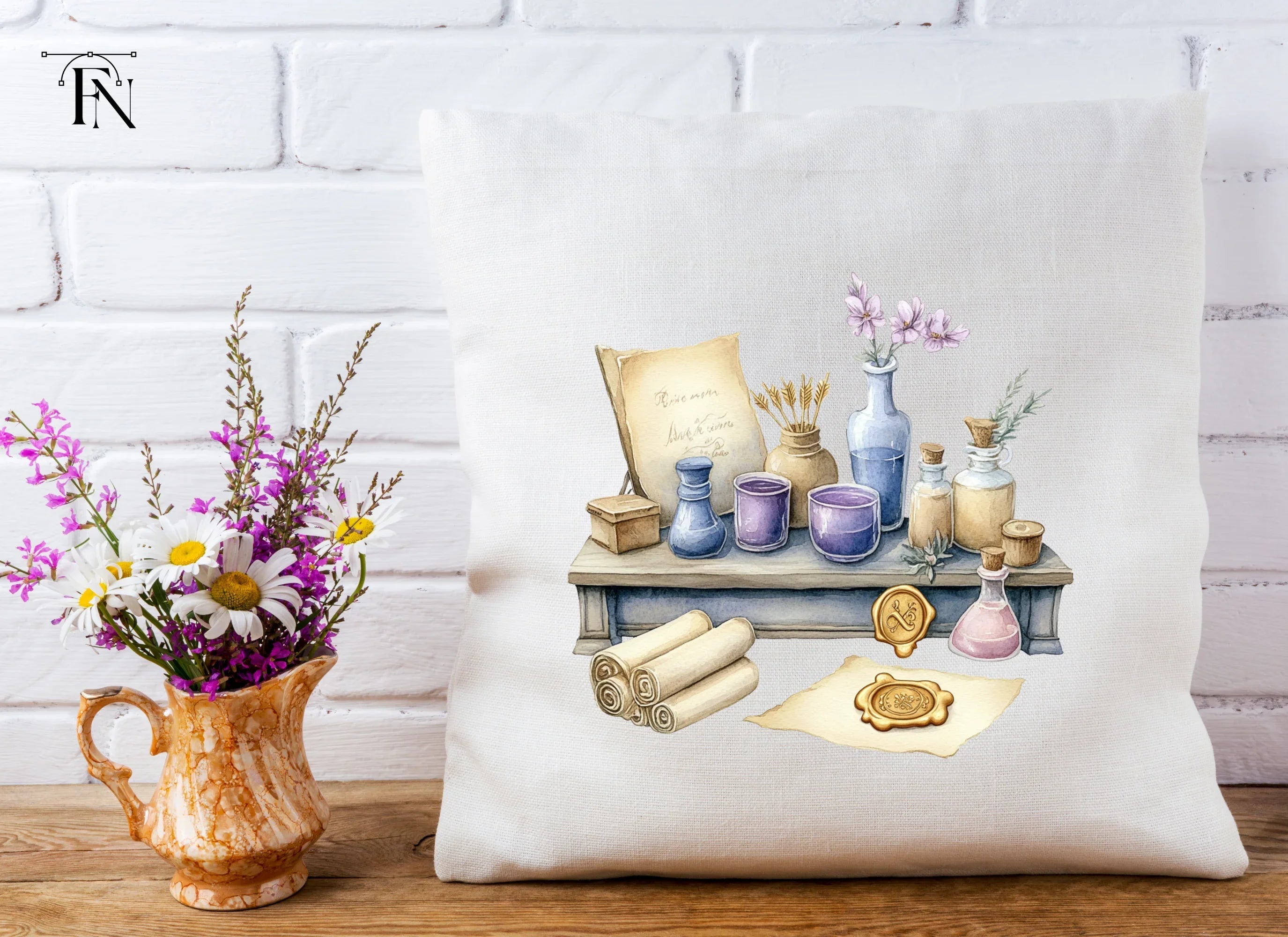 Vintage Apothecary Writing Clipart Bundle