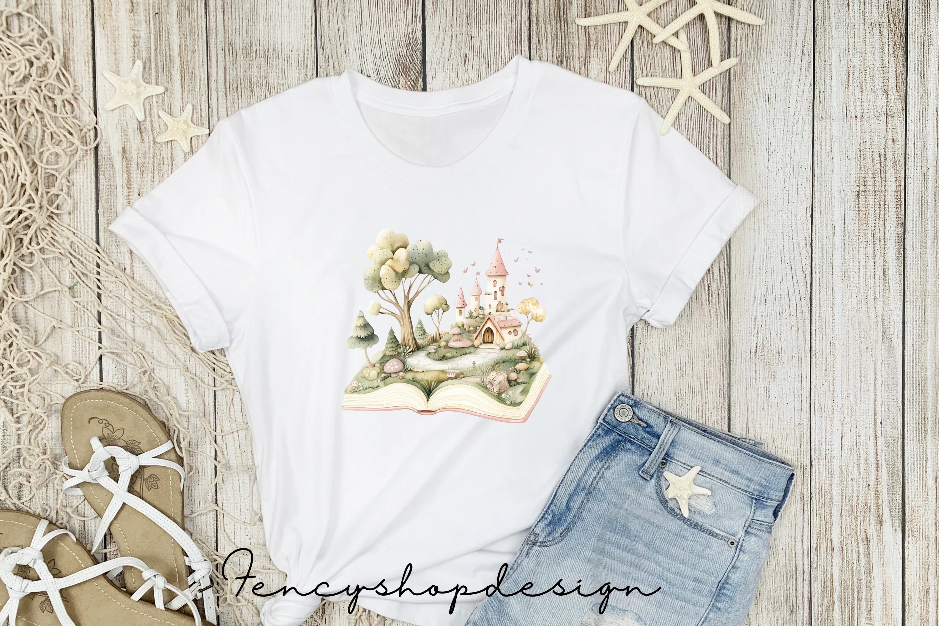 Whimsical Fairytale Village Clipart Bundle
