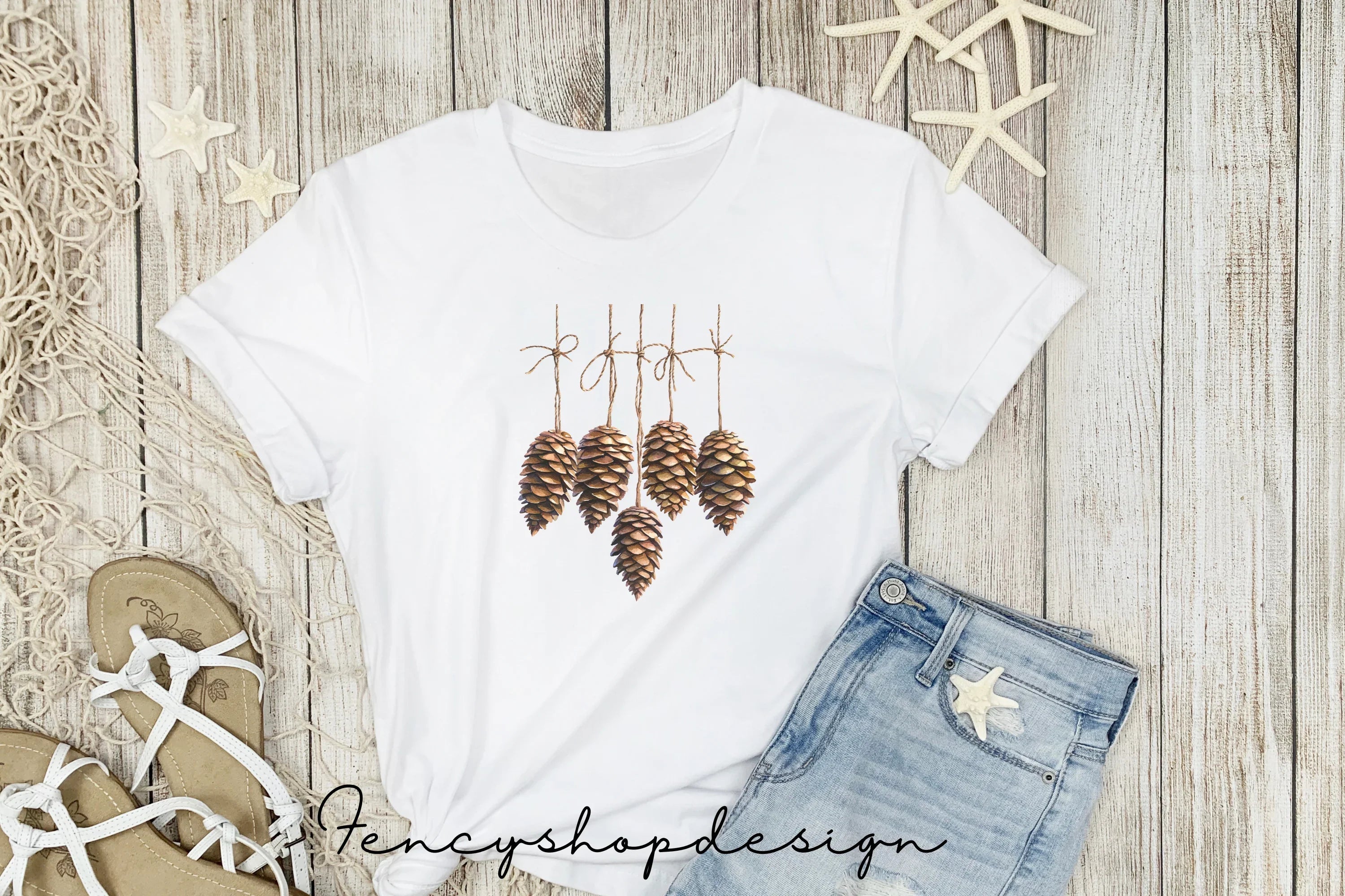 Pinecone Clipart Bundle