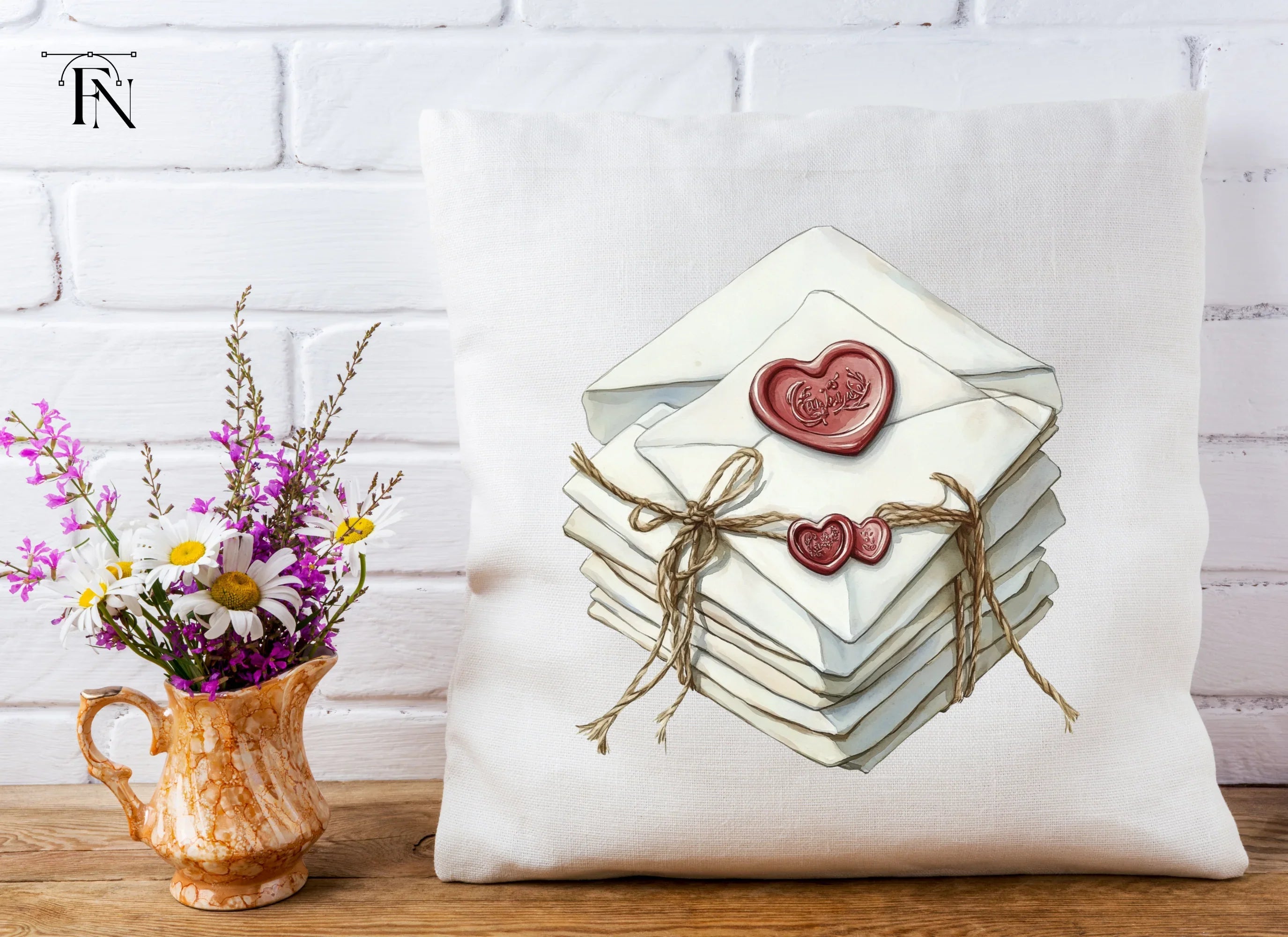 Vintage Love Letter Clipart Bundle