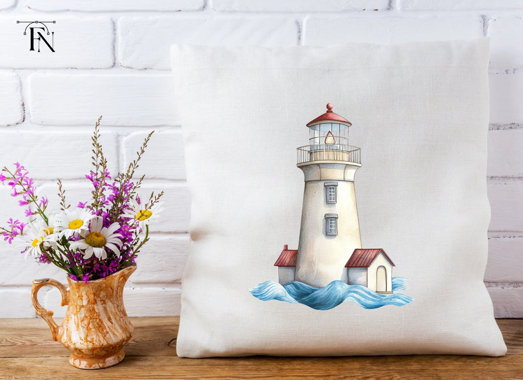 Lighthouse and Waves Clipart Bundle