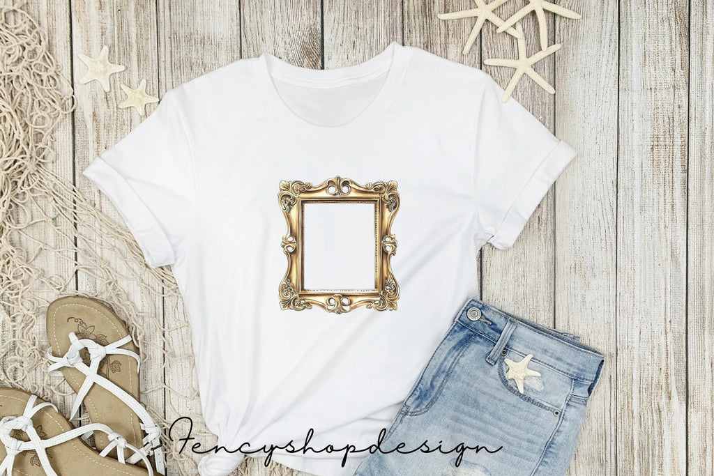Vintage Ornate Gold Frames Clipart Bundle