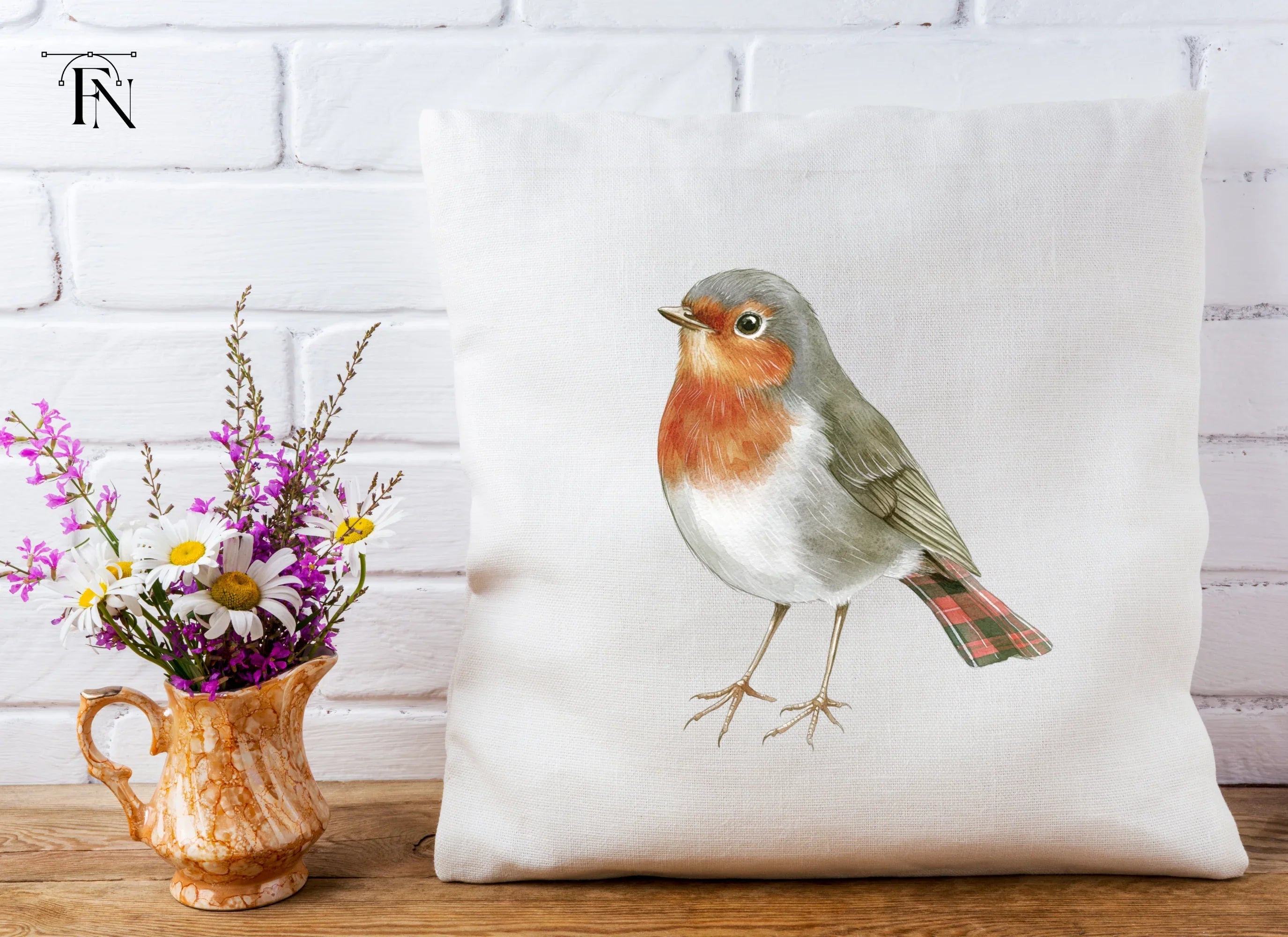 Charming Robin Bird Clipart Bundle