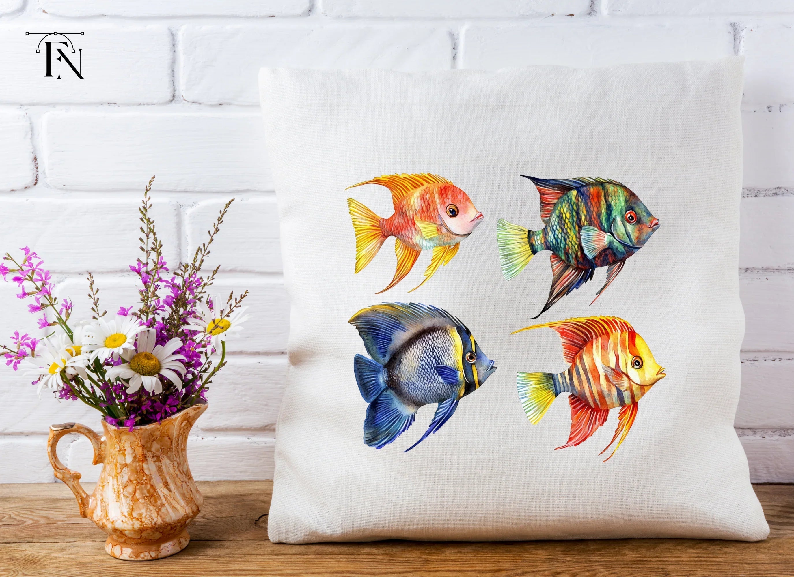 Vibrant Tropical Fish Clipart Bundle