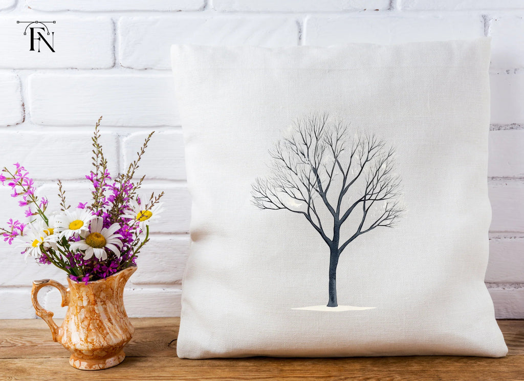 Winter Tree with Snow Clipart Bundle