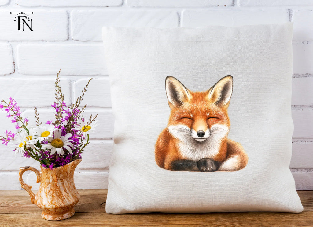 Sleeping Fox Head Clipart Bundle
