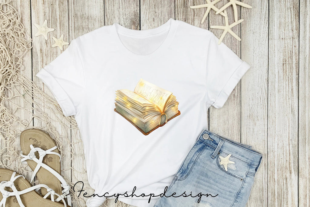 Enchanted Glowing Books Clipart Bundle