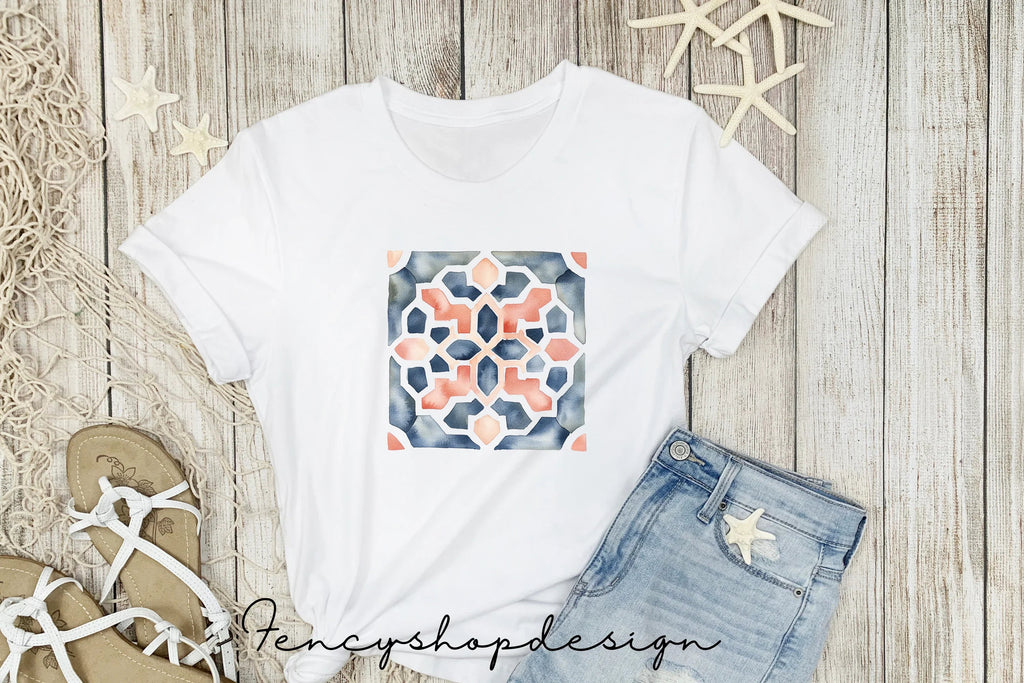 Moroccan Tile Patterns Clipart Bundle