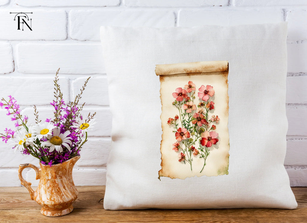 Vintage Floral Scroll Clipart Bundle