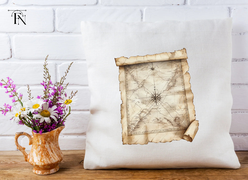 Vintage Treasure Map Clipart Bundle
