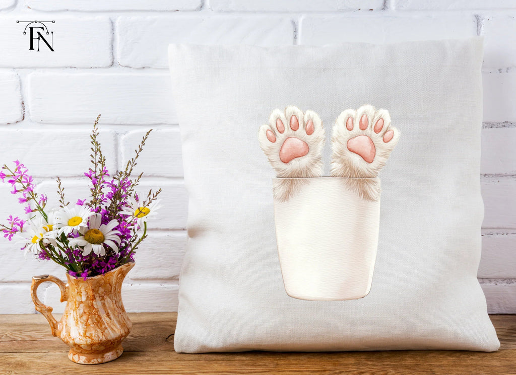 Cute Cat Paws in Cup Clipart Bundle