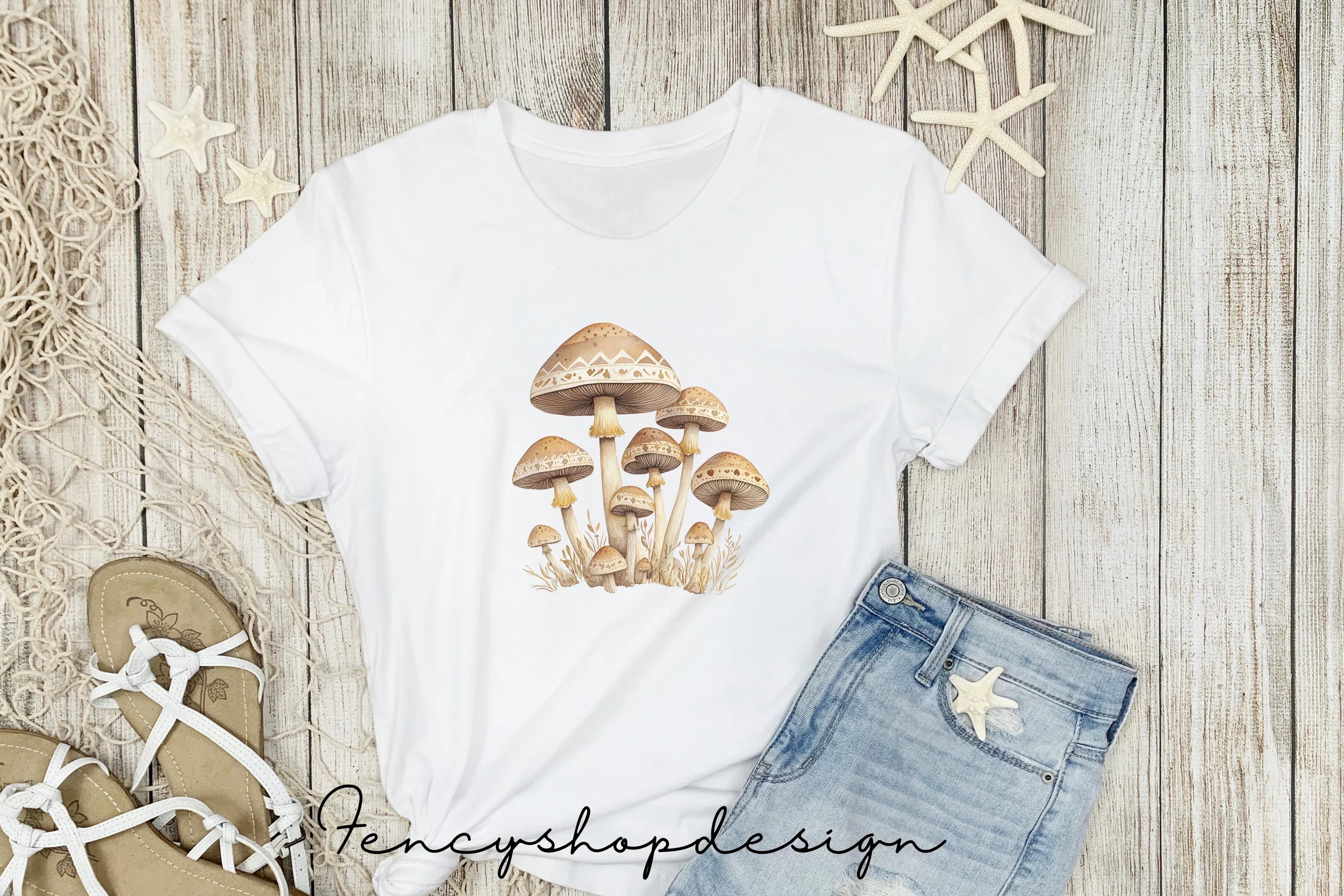 Chameleon Mushroom Clipart Bundle