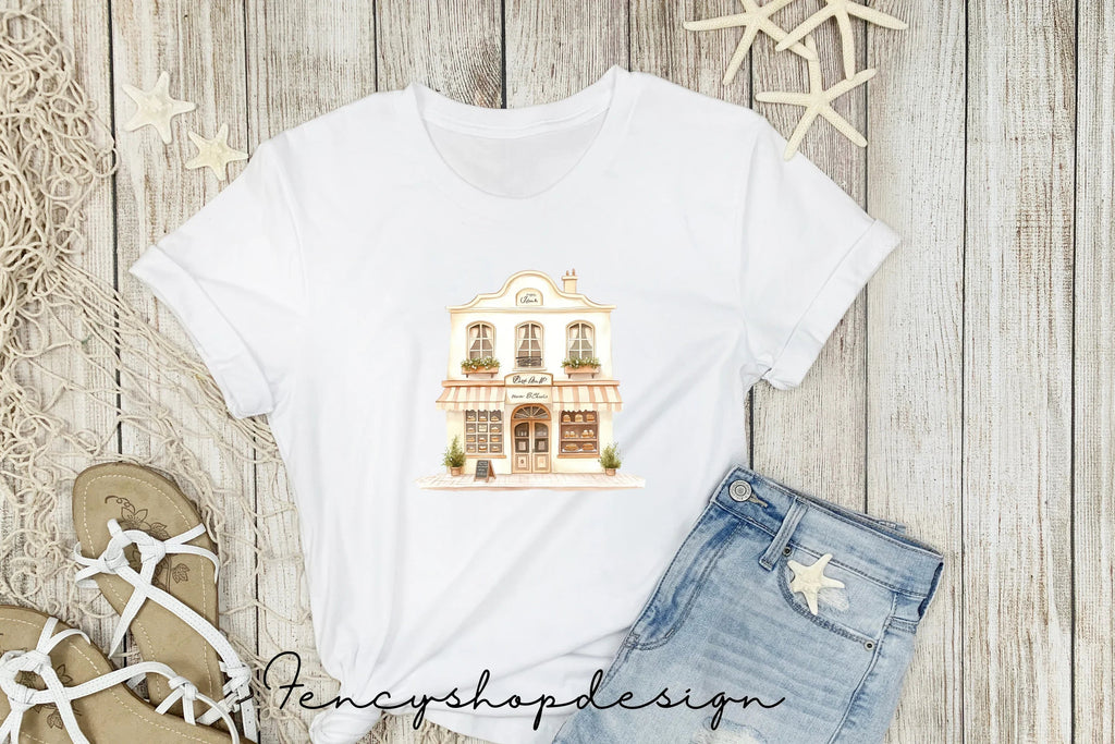 Charming European Shop Building Clipart Bundle