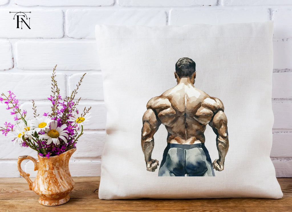 Bodybuilder Back Pose Clipart Bundle