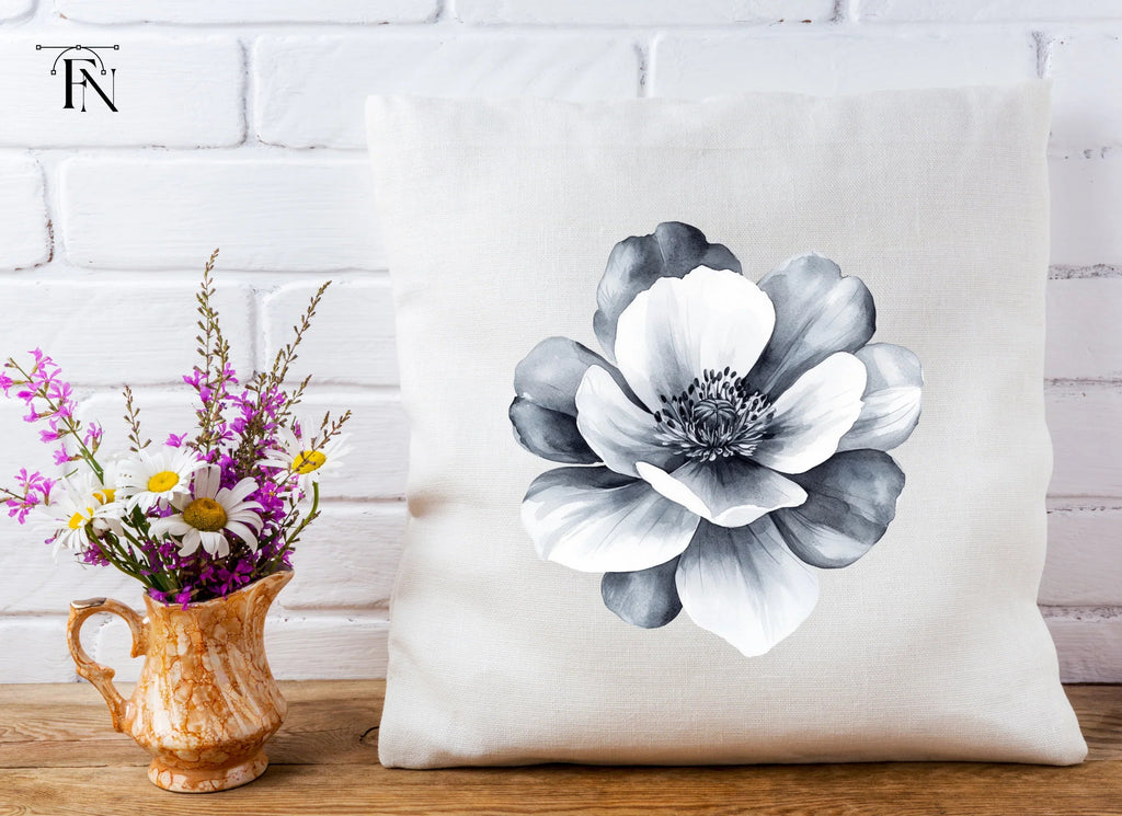 Stunning Monochrome Peony Clipart Bundle