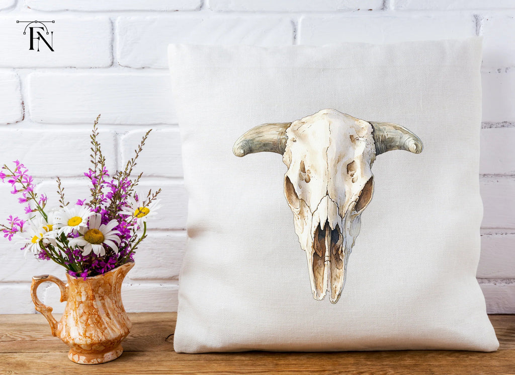 Rustic Cow Skull Graphics Clipart Bundle